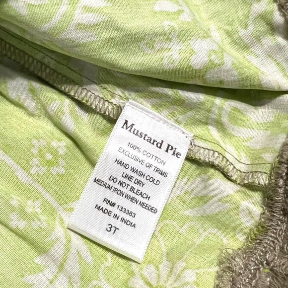 Mustard Pie 3T Mixed Print Lace Twirl Skirt - Picture 5 of 7